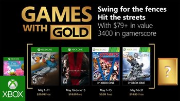 Games with Gold : Les jeux gratuits du mois de mai 2018