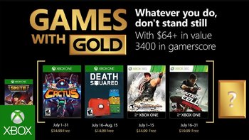 Games with Gold : Les jeux gratuits du mois de juillet 2018