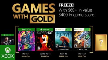 Games with Gold : Les jeux gratuits du mois de mars 2018
