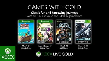 Games with Gold: Free games for March 2019