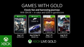 Games with Gold: Free games for August 2019