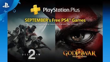 PlayStation Plus : Les jeux gratuits du mois de septembre 2018